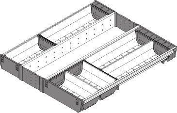 ORGA-LINE, комплект лотков, ширина 500мм, длина 500мм