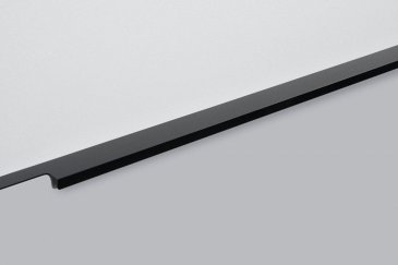 Ray торцевая мебельная ручка для фасадов 600 мм черный матовый