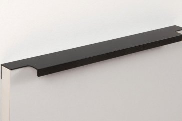 Ray торцевая мебельная ручка для фасадов 300 мм черный матовый