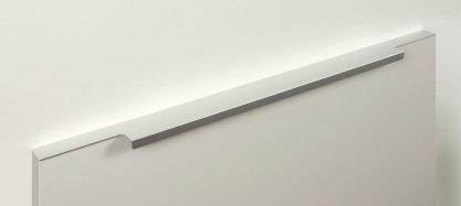 Ray торцевая мебельная ручка для фасадов 500 мм сатиновый хром