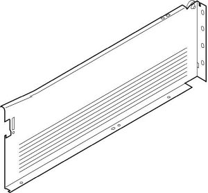 METABOX, Царга H, 150/350 мм, 25 кг, серая, лев.