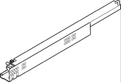 TANDEM с BLUMOTION для боковин 11-16 мм, полного выдвижения, 30кг, 410мм, лев.