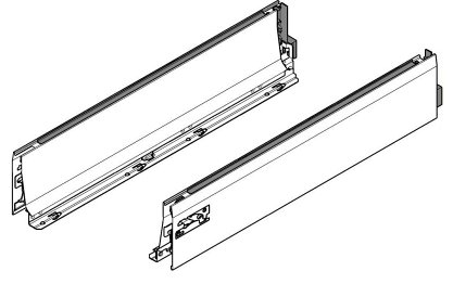 TANDEMBOX, царги L 101/350мм, белая, кмп.