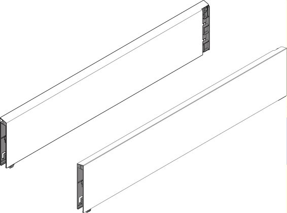 TANDEMBOX intivo, BOXCAP 400мм, белый, комплект