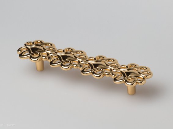 Capriccio мебельная ручка-скоба 128 мм золото