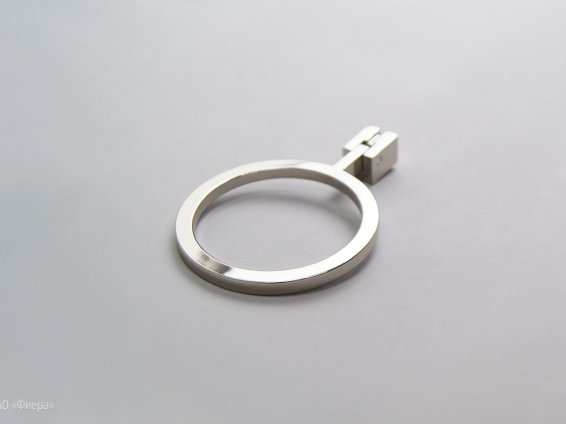 WMN874 ручка-кольцо D72 мм никель глянцевый