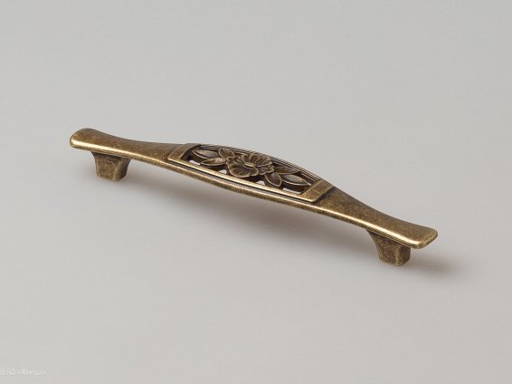 FS129 мебельная ручка-скоба 128 мм бронза полированная