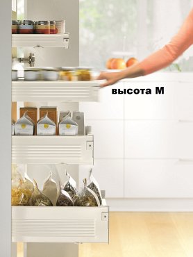 Внутренний ящик METABOX (высота М 86, глубина 400 мм) с BLUMOTION, кремовый