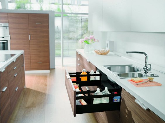 Ящик под мойку TANDEMBOX antaro (98,5х500), крепление inserta, черн.