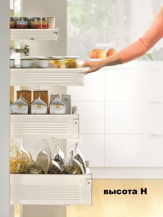 Внутренний ящик METABOX (высота H 150, глубина 450 мм) кремовый