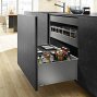 Ящик LEGRABOX pure TIP-ON BLUMOTION (высота F 241, глубина 500 мм, до 40 кг), терра-черный