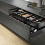 Внутренний ящик LEGRABOX pure TIP-ON BLUMOTION (высота M 90,5, глубина 450 мм, до 40 кг), терра-черный
